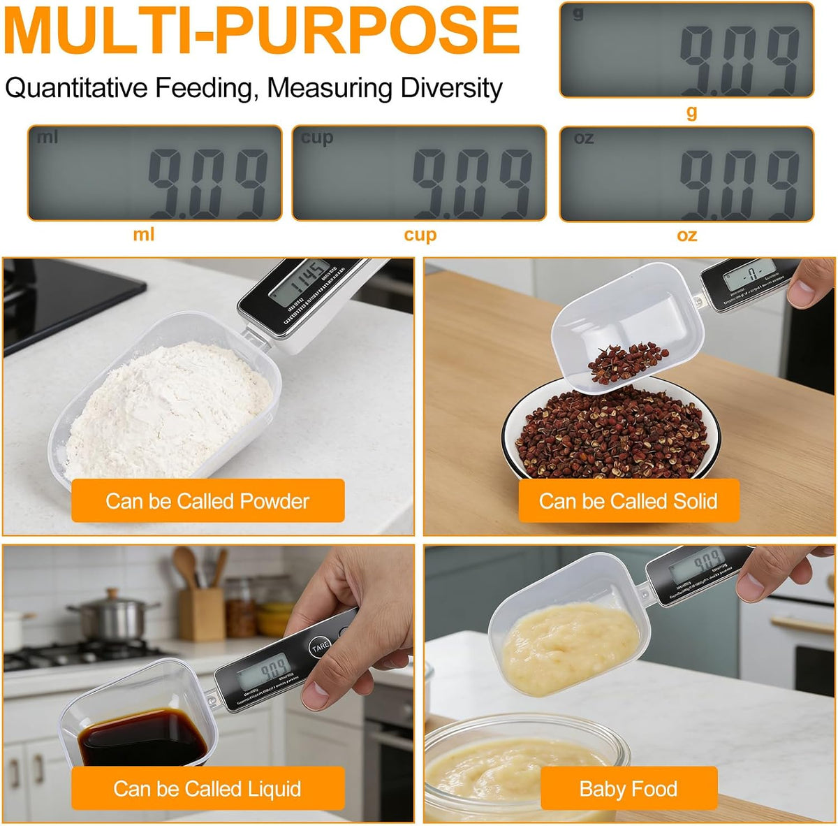 Digital Measuring Spoon Scale – 0.05 g to 500 g With Tare