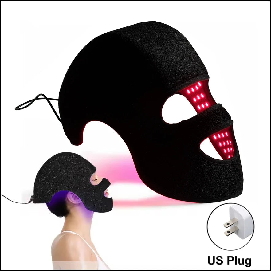 LuxGlow 2-in-1 Red Light Therapy Helmet & Mask