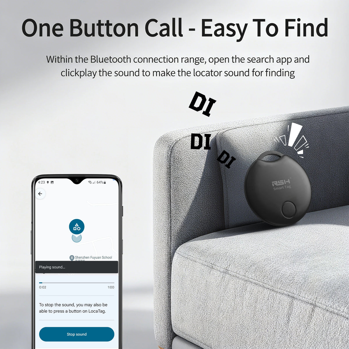 Smart Bluetooth GPS Tracker Tag for Android Devices