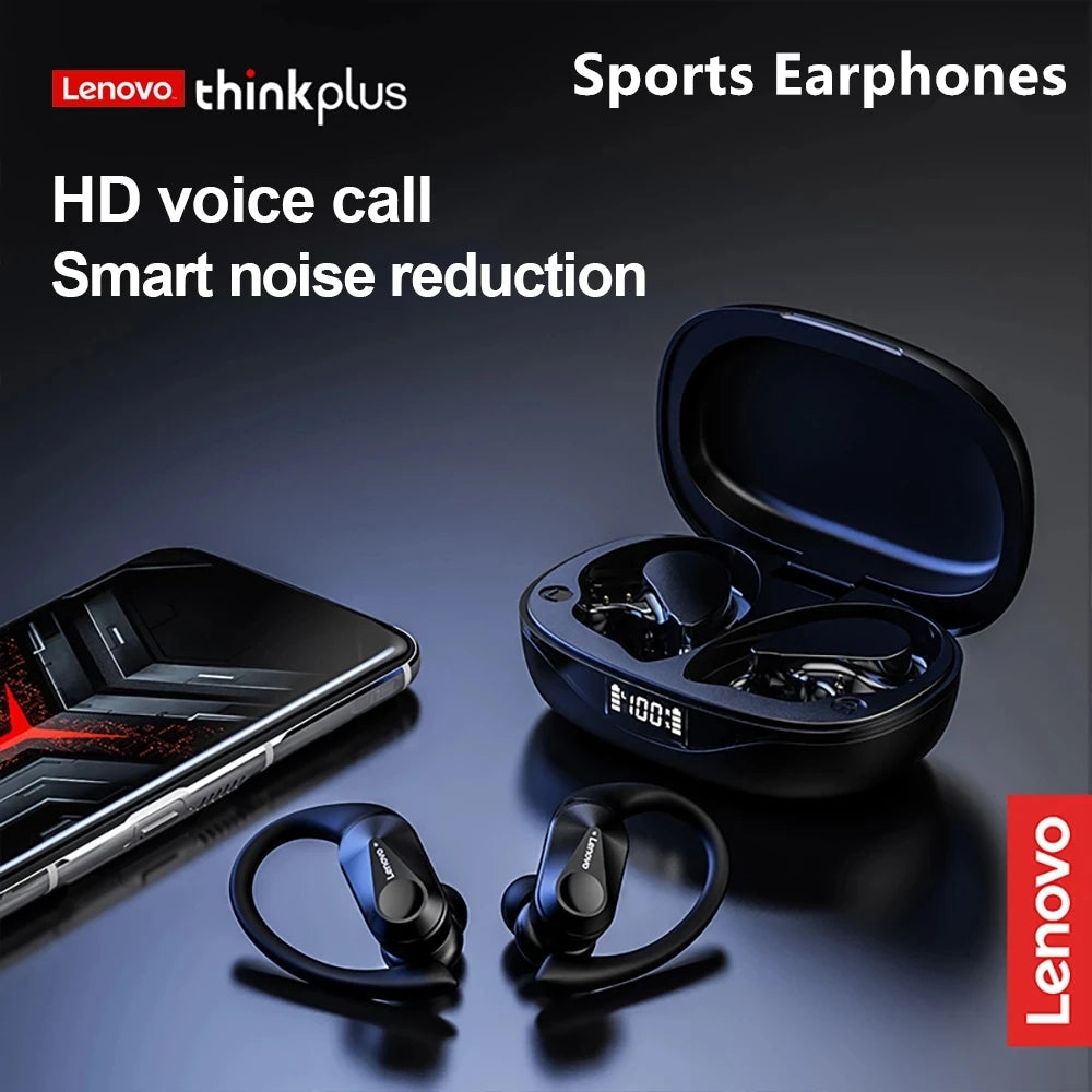 Wireless Sports Ear Hook Earbuds – Bluetooth 5.3 & LED Display