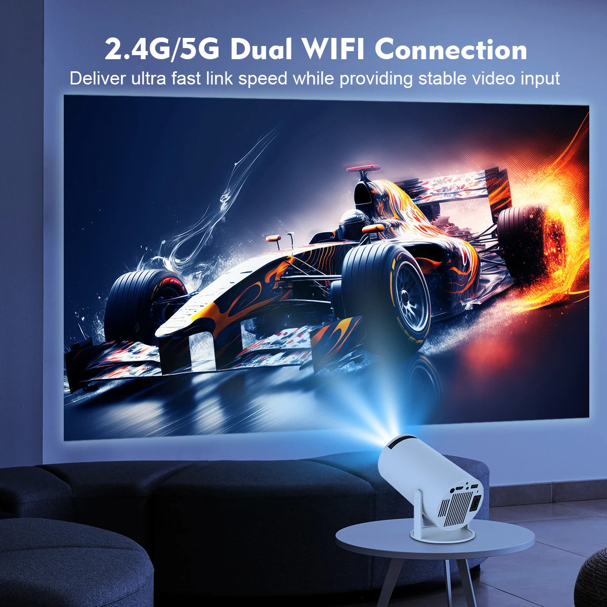 Mini 8K Projector With WiFi 6 – 290 ANSI Home Theater