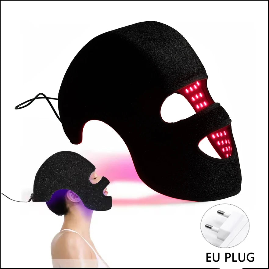 LuxGlow 2-in-1 Red Light Therapy Helmet & Mask